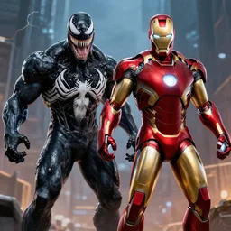 Venom combined with Iron Man