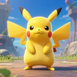 game screenshot of the pokemon pikachu from monster hunter world ( 2 0 2 0 ), capcom, octane render, blender, cgsociety, maya, flawless masterpiece