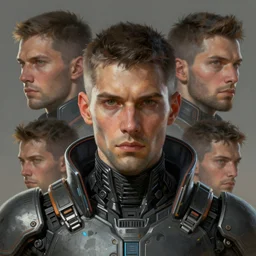 bast, cyberpunk, armor, artstation, potrait painting face - n 4