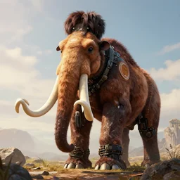 photograph robot mammoth in the style of horizon zero dawn, extremely detailed. dslr. 5 0 mm.