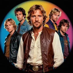bruce campbell as han solo portrait, colorful, contrast, kim jung gi, greg rutkowski, zabrocki, karlkka, jayison devadas, trending on artstation, 8 k, ultra wide angle, zenith view, pincushion lens effect