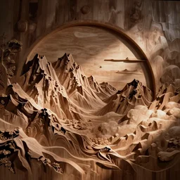 woodcarving of heaven