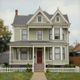 victorian house painting, fond memories, fond memories by mary haley,