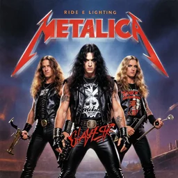 album cover, metallica, 8 0 s, ride the lightning, anthrax, slayer, master of puppets, metal, thrash metal,