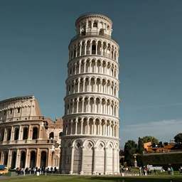 pisa tower but the colosseum