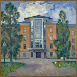 impressionist art of aalto university in helsinki finland