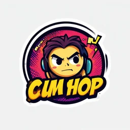 a logo for a comic shop