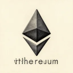 vitalik buterin's ethereum logo, drawing by leonardo da vinci