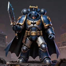 Batman in warhammer 40,000, digital art