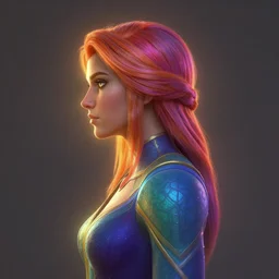 side - profile painted portrait, imogen poots paladin, backlit, key lighting, smooth, gaudy colors, unreal engine render, art nouveau, maya render, octane render aesthetic, overlord, dota matte painting concept art, official fanart behance hd artstation by james gilleard, jesper ejsing, lois van baarle, ilya kuvshinov