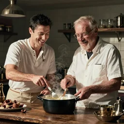 laughing robert lewandowski and walter white are cooking meth