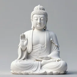 photorealistic buddha statue