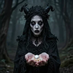 wretched old hag offering you a pristine pearl