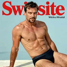 a seductive Walter White on the cover of Swimsuit Illustrated (1965)