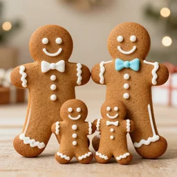a gingerbread family,
