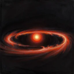 a painting of event horizon ( 1 9 9 7 ), a digital painting by gottfried helnwein, trending on cgsociety, gothic art, digital painting, deviantart, matte drawing