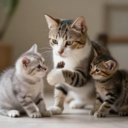 a kitty cat catting catty kittens