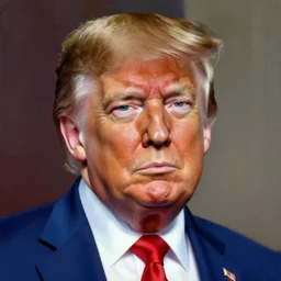artwork by arthur adams, donald trump portrait