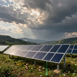 solar and battery schematic