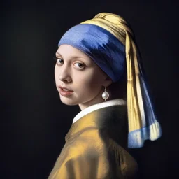 Millie Bobby Brown with the pearl earring by Johannes Vermeer