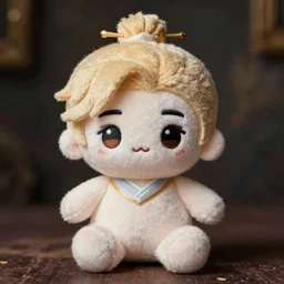 cute fumo plush of the tragic prince who curses his family name