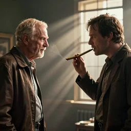 jesse pinkman and luigi passing a blunt, photo