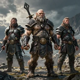 hyper realistic photography of orc hunter brom, greg rutkowski, craig mullins, juan gimenez artstation cgsociety full body shot