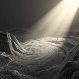 details of a generative plotter artwork by m. c. escher, very detailed, maximalism, ambient occlusion, volumetric light, sun beam, atmospheric haze, unreal engine, hyper realism, realistic shading, cinematic composition, realistic render, octane render, detailed textures, photorealistic, wide shot - h 1 2 0 0