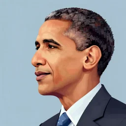 beautiful obama 3 / 4 nose sketches, looking side, game assets overlay, centered, 8 - bit, gapmoe yandere grimdark, trending on pixiv fanbox, painted by greg rutkowski makoto shinkai takashi takeuchi studio ghibli, akihiko yoshida