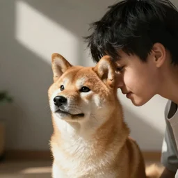 shiba inu bonk a teenager head