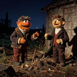 that point late at night when you've given up trying to make comprehensible prompts and have started mucking around with random nonsense by jim henson and rafael