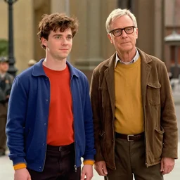 mix of marty mcfly and doc brown