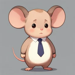 fullbody portrait of anthropomorphic half - mouse cute anime putin, concept art, anime art, by a - 1 picture, trending on artstation artgerm, ross tran, bill ward, marc davis