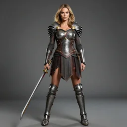 full body  photograph of kate upton as a valkyrie warrior.  Extremely detailed. 8k