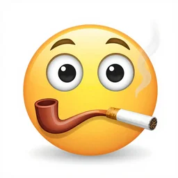 smoking a crack pipe emoji