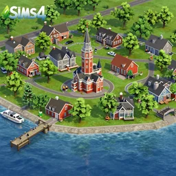 of a new sims 4 world based on providence, rhode island