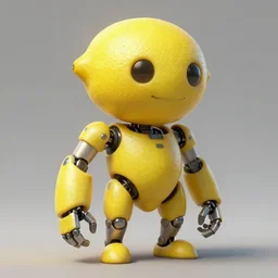 anthromorphic lemon cyborg, diffuse lighting, fantasy, highly detailed, photorealistic, digital painting, artstation, illustration, concept art, smooth, sharp focus, in the style of tom bagshaw
