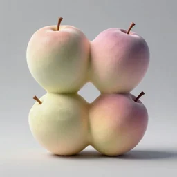 one! balanced asymmetrical biomorphic!! form with ombre light pastel! colors, by thomas moran, professional fruit photography
