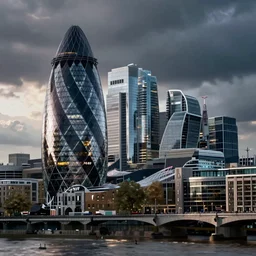 photograph of London in the year 2122, futuristic, concept art, trending on artstation, cinematic, dramatic lighting, high quality, sci fi, science fiction, photo, photo, cityscape