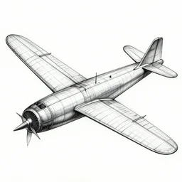 technical drawing of an airplane by da Vinci