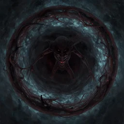 cinematic painting of an evil circle, deviantart