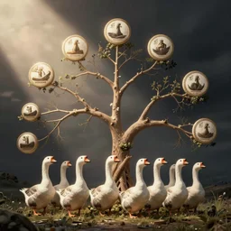 evolutionary tree of a goose
