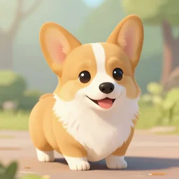 a little cute Corgi, digital art, trending on artstation, nicely detailed