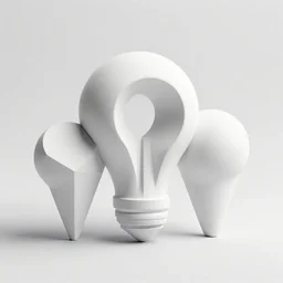 idea for 3 d geometric shapes artwork, white, trending on behance, keyshot 1 1