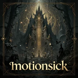 motionsickness,, fine art, awesome fantasy book cover on pinterest, award winning, dark fantasy landscape, fantasy magic, intricate, elegant, sharp focus, cinematic lighting, highly detailed, digital painting, concept art, art by wlop and artgerm and greg rutkowski, masterpiece, trending on artstation, 8 k