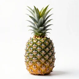 jade pineapple, photorealistic, isolated on a pure white background, centered, entire object in frame, sharp focus, soft studio lighting