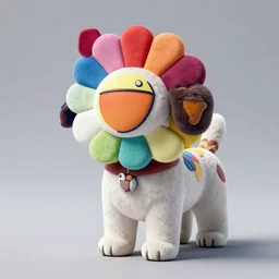 photorealistic's 3 d toy dog designed by takashi murakami 8 k unreal engine