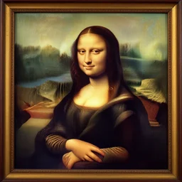 portrait of mona lisa, by picasso