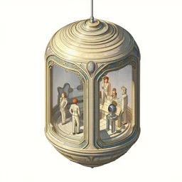 isometric cryostasis pod, by tyler edlin and petros afshar and christopher balaskas and marius borgeaud and kiliain eng, atomic age maximalist, art nouveau, well proportioned, highly detailed
