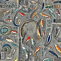 dystopian future ran by koi fish
